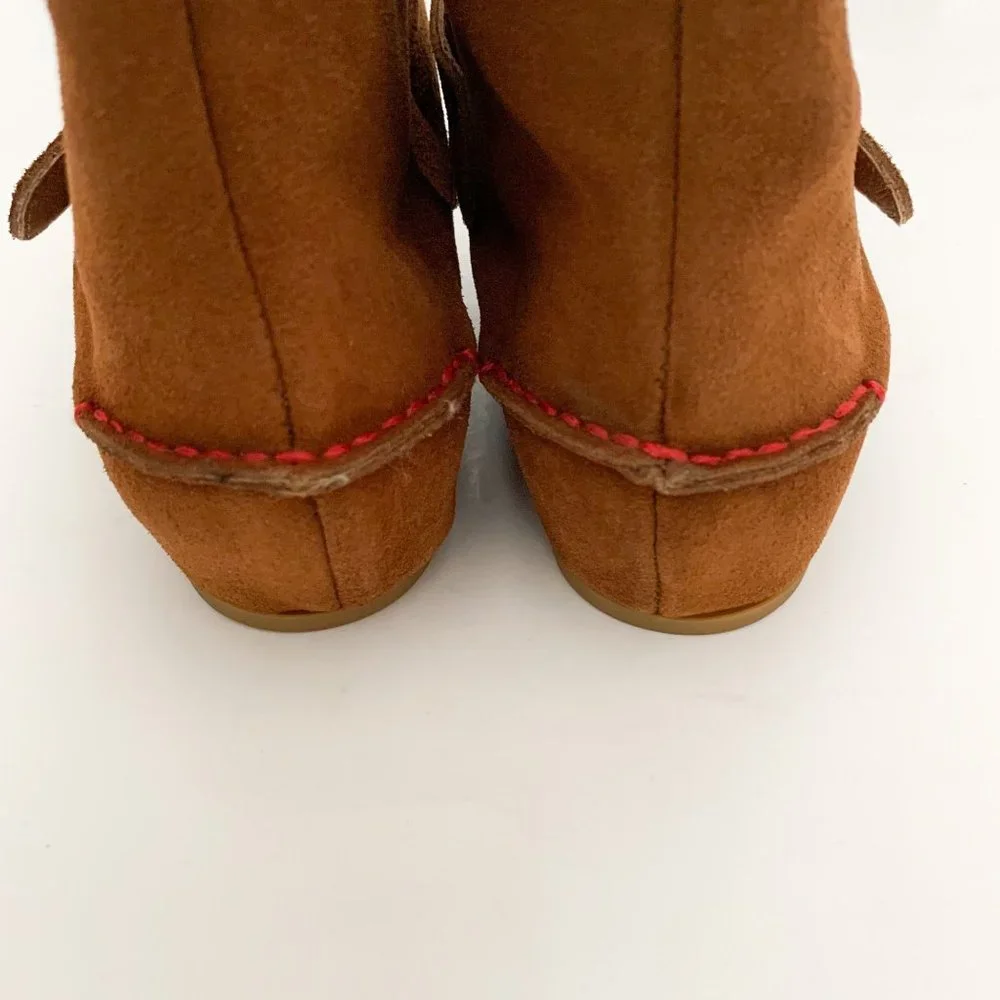 SOLD❗️Donald J. Pliner Berle Suede Southwest Moccasin Ankle Bootie Size 6.5 - Picture 4 of 12